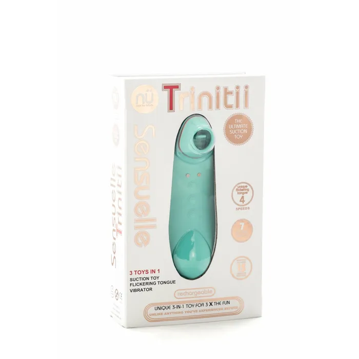 Vibrators Nu Sensuelle Trinitii 3in1 Suction Vibe Novel Creations