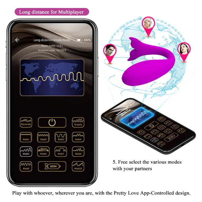 Vibrators Pretty Love Pretty Love Jayleen Global Remote Control Series Purple Vibrators Pretty Love Pretty Love Jayleen Global Remote Control Series Purple