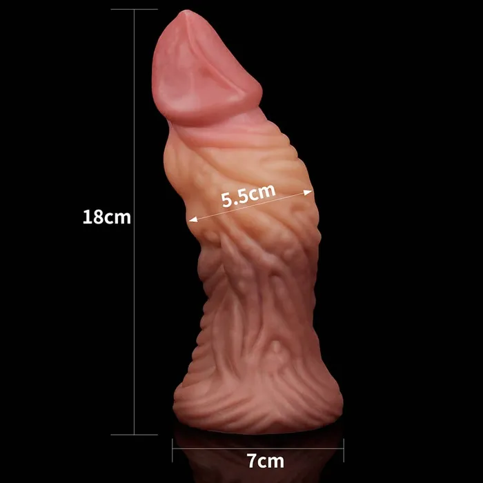 7 Silicone Realistic Tongue Dildo Prostate Massager Anal Toy LOVETOY Anal