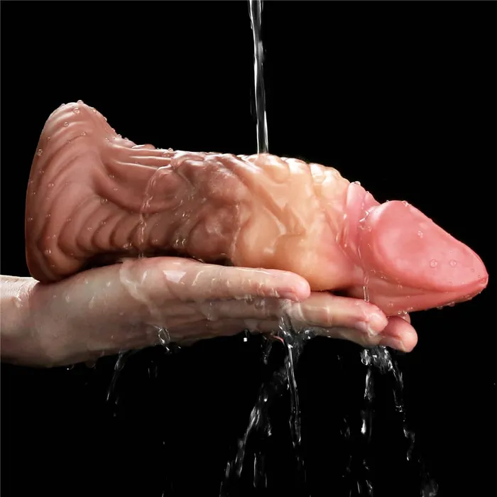 7 Silicone Realistic Tongue Dildo Prostate Massager Anal Toy LOVETOY Anal