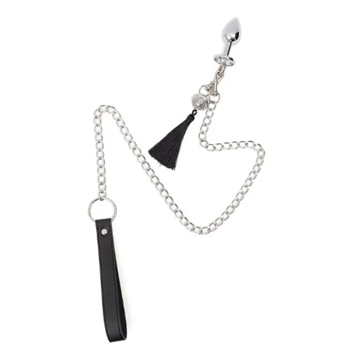 Anal FRISKY BUSINESS SG BDSM Ornamental Butt Plug Leash