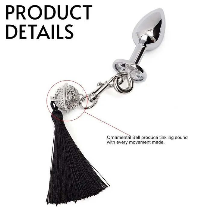 Anal FRISKY BUSINESS SG BDSM Ornamental Butt Plug Leash