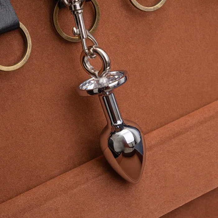 Anal FRISKY BUSINESS SG BDSM Ornamental Butt Plug Leash