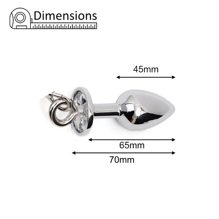 Anal FRISKY BUSINESS SG BDSM Ornamental Butt Plug Leash