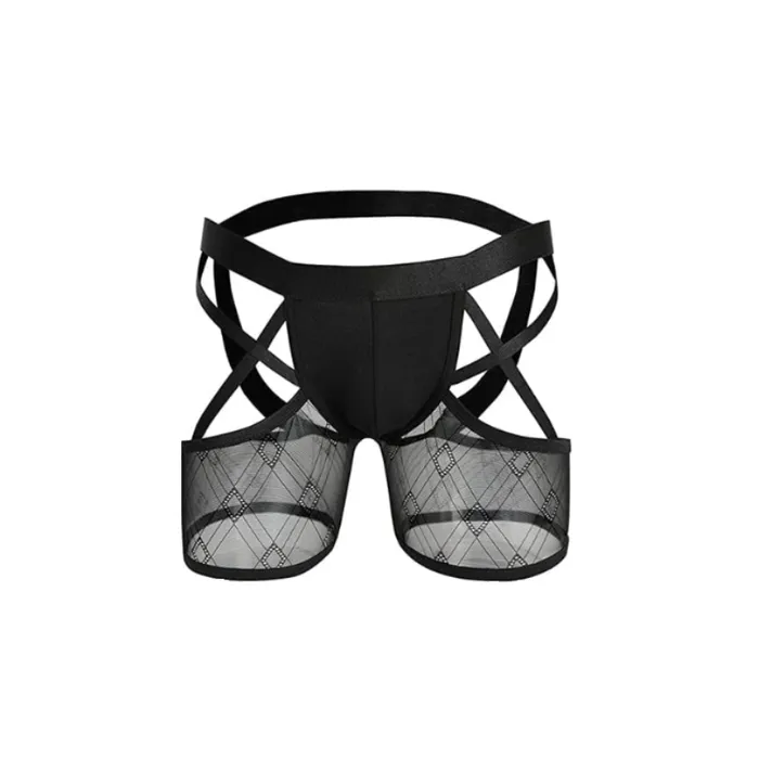 Anal FRISKY BUSINESS SG Skivvies Black Sexy Male Crossed Underwear