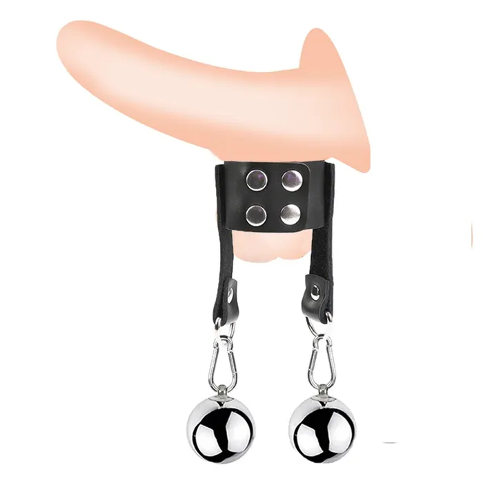 BallbustingToyscom Dildos Heavy Duty Double Weight Scrotum Testicle CBT Stretcher