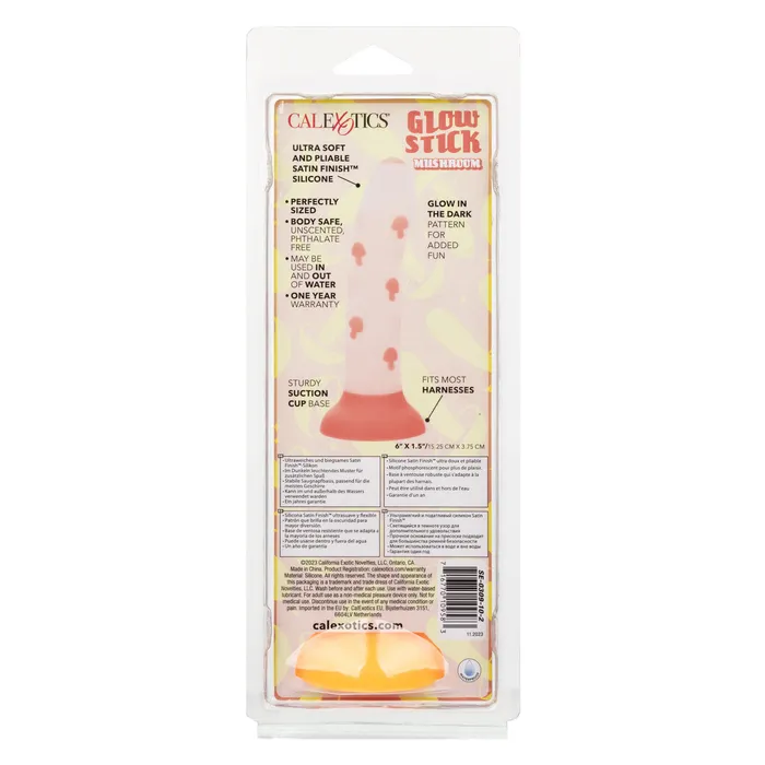 CalExotics Dildos Glow Stick Mushroom Silicone Dildo CalExotics Dildos Glow Stick Mushroom Silicone Dildo