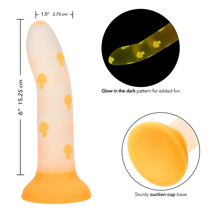 CalExotics Dildos Glow Stick Mushroom Silicone Dildo CalExotics Dildos Glow Stick Mushroom Silicone Dildo