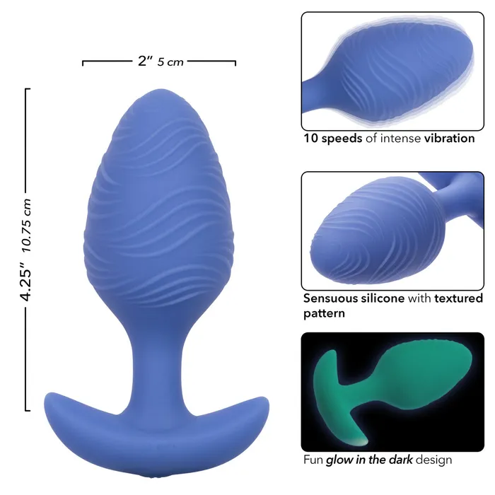 Cheeky Vibrating GlowInTheDark Large Butt Plug CalExotics Anal