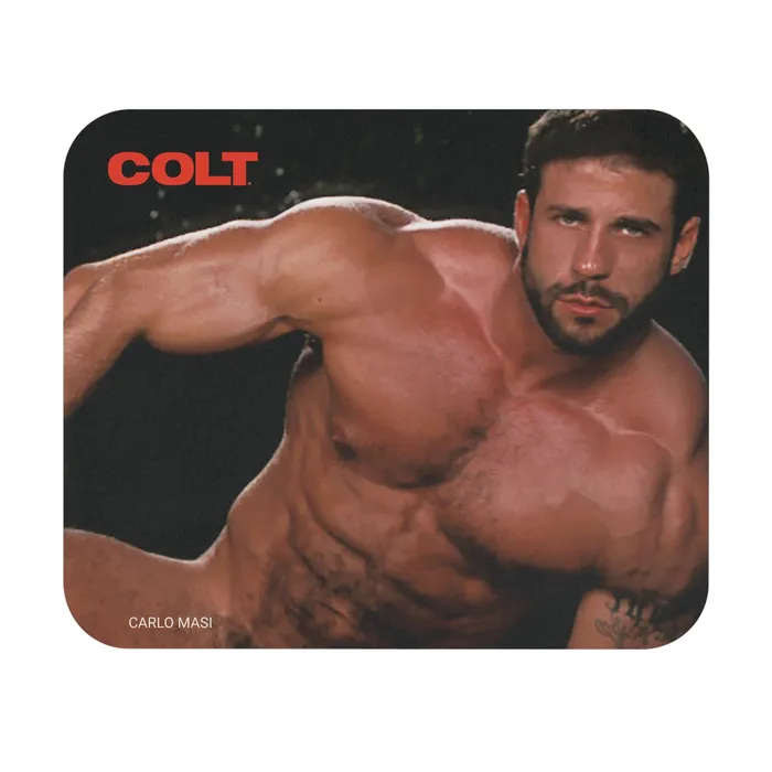 COLT Man Mousepad Carlo Masi Printify Vibrators