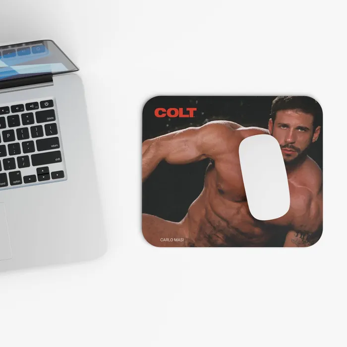COLT Man Mousepad Carlo Masi Printify Vibrators