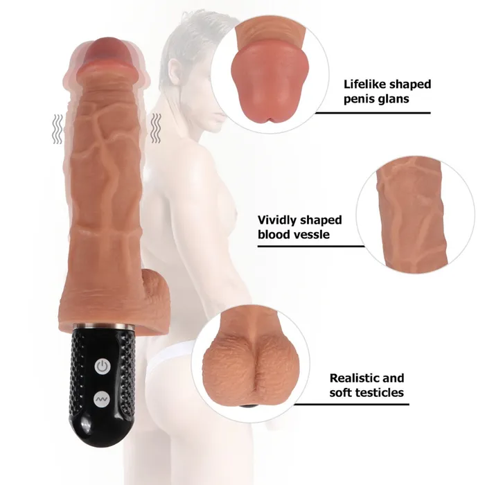 Female Sex Toys HEXHER 10 Frequency Handheld Electric Vibrating Dildo