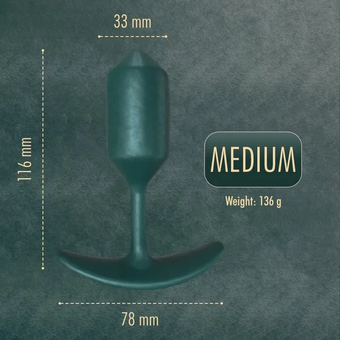 FRISKY BUSINESS SG Male Sex Toys Bootylicious Weighted Silicone Anal Plug