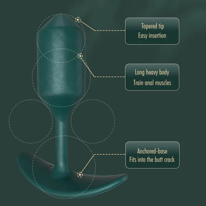 FRISKY BUSINESS SG Male Sex Toys Bootylicious Weighted Silicone Anal Plug