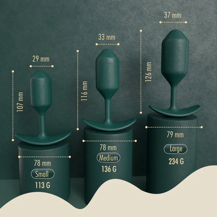 FRISKY BUSINESS SG Male Sex Toys Bootylicious Weighted Silicone Anal Plug