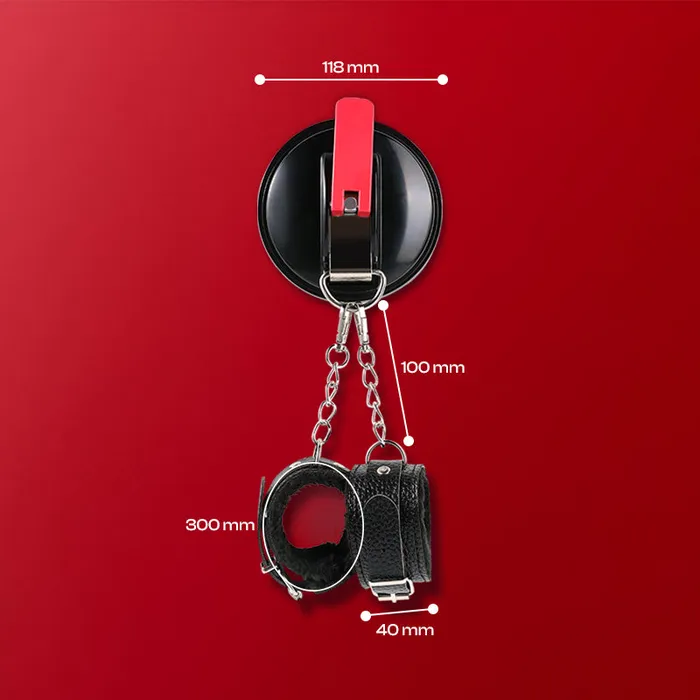 FRISKY BUSINESS SG Male Sex Toys Bound Grip Suction Cup Handcuffs