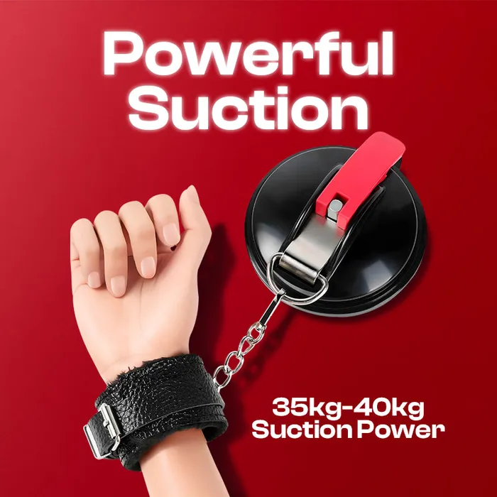 FRISKY BUSINESS SG Male Sex Toys Bound Grip Suction Cup Handcuffs