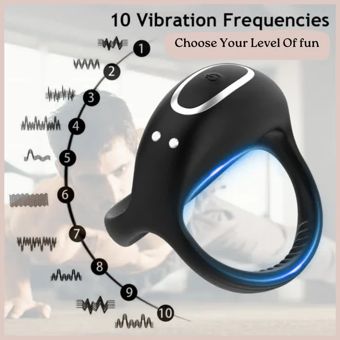 House of Chastity Couples Vibrating Cock Ring With Remote or App Control