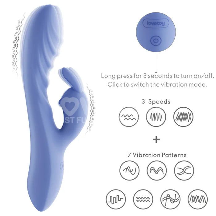 LOVETOY Female Sex Toys Dual Motor Classic Rechargeable Rabbit Vibrator