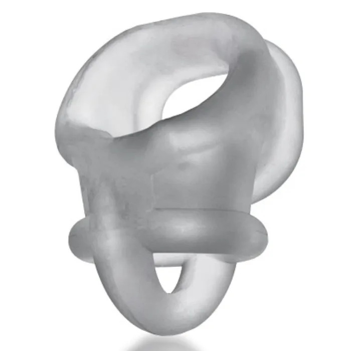 Male Sex Toys Oxballs Oxballs Ballsling Splitsling Cock Ring and Ball Stretcher Clear Ice