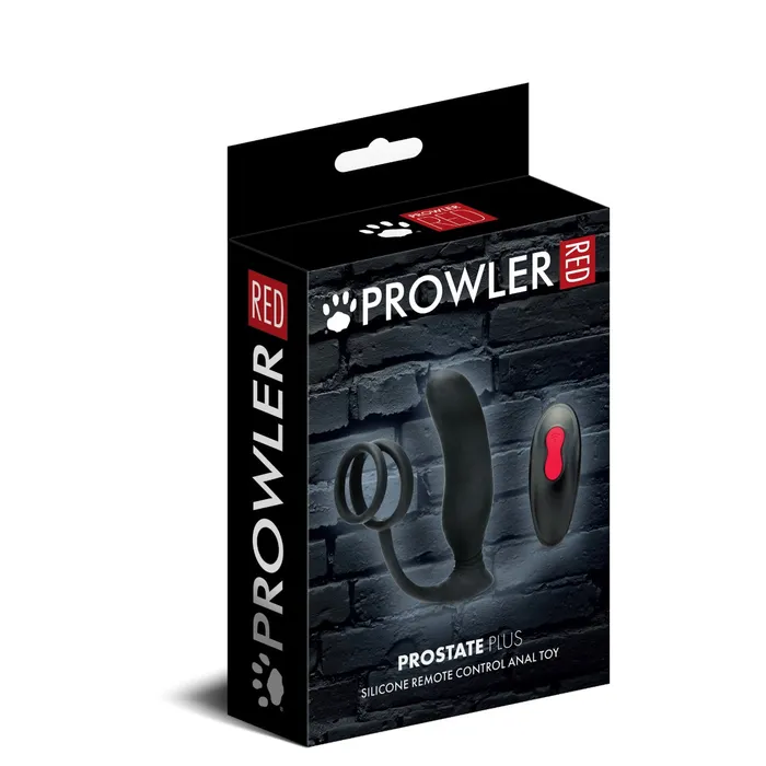 Male Sex Toys Prowler RED Remote Control Vibrating Prostate plus Massager Butt Plug with Cock Ring Prowler RED