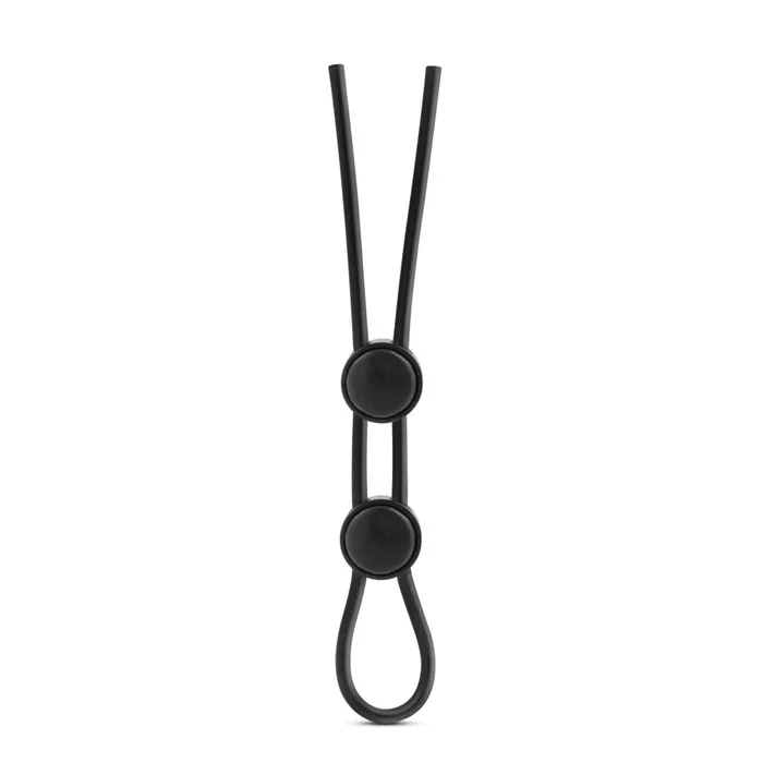 Male Sex Toys Stay Hard Silicone Double Loop Cock Ring Black Blush