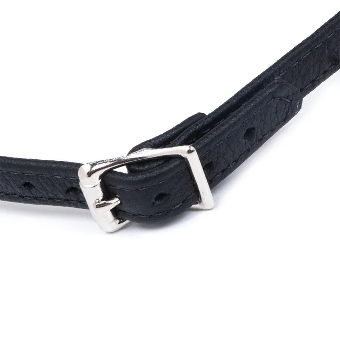 Male Sex Toys The Stockroom Silicone Ball Gag w Garment Leather Strap