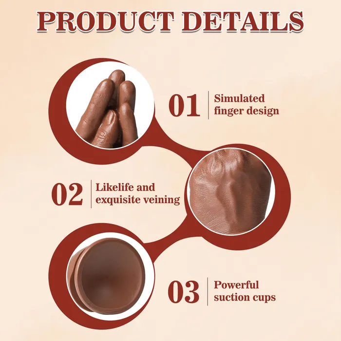 nastnova Dildos 11 Inch Realistic Hand Dildo with Strong Suction Cup