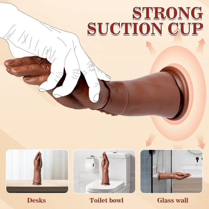 nastnova Dildos 11 Inch Realistic Hand Dildo with Strong Suction Cup