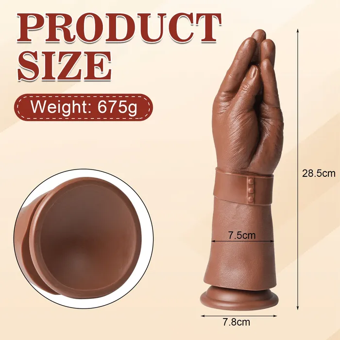 nastnova Dildos 11 Inch Realistic Hand Dildo with Strong Suction Cup