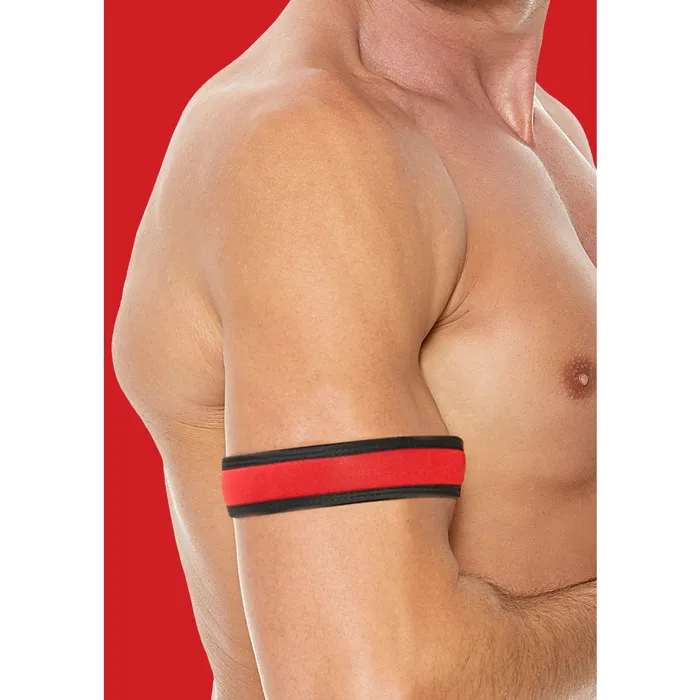 Ouch Ouch Puppy Line Neoprene Bicep Straps Red Vibrators