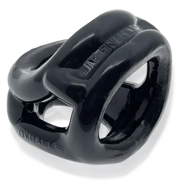 Oxballs Male Sex Toys Oxballs Cocksling Air Cock Ring Ball Stretcher Black