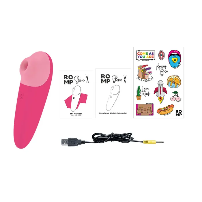 Romp ROMP Shine X Clitoral Stimulator Pink Vibrators