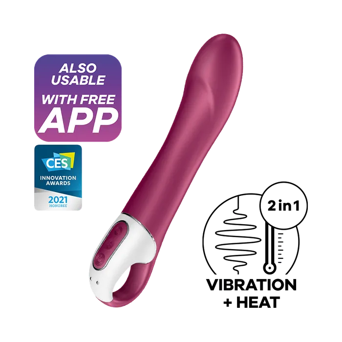 Satisfyer Big Heat GSpot Vibrator Berry Satisfyer Vibrators