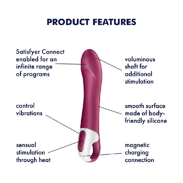Satisfyer Big Heat GSpot Vibrator Berry Satisfyer Vibrators