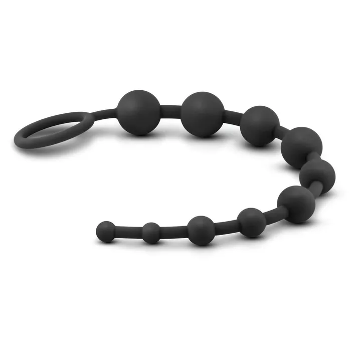 Silicone 10 Anal Beads Black Blush Anal