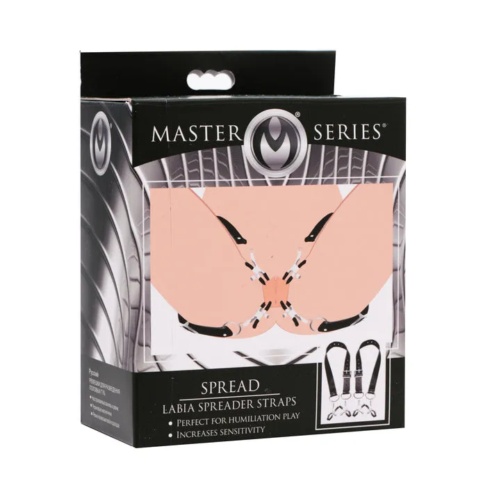 Spread Labia Spreader Straps with Clamps XR Brands Male Sex Toys