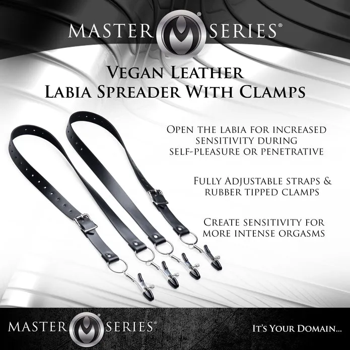 Spread Labia Spreader Straps with Clamps XR Brands Male Sex Toys