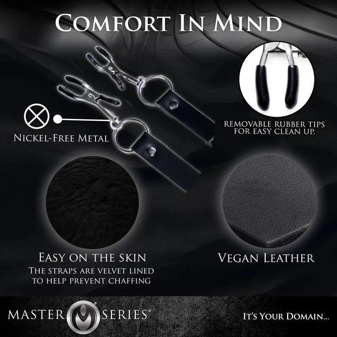 Spread Labia Spreader Straps with Clamps XR Brands Male Sex Toys