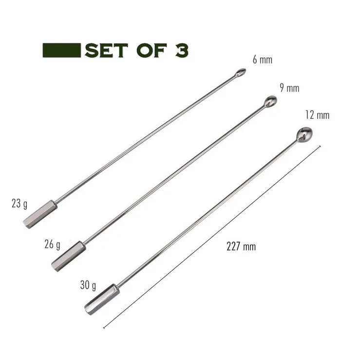 Stainless Steel Urethral Sounding Rod FRISKY BUSINESS SG Male Sex Toys