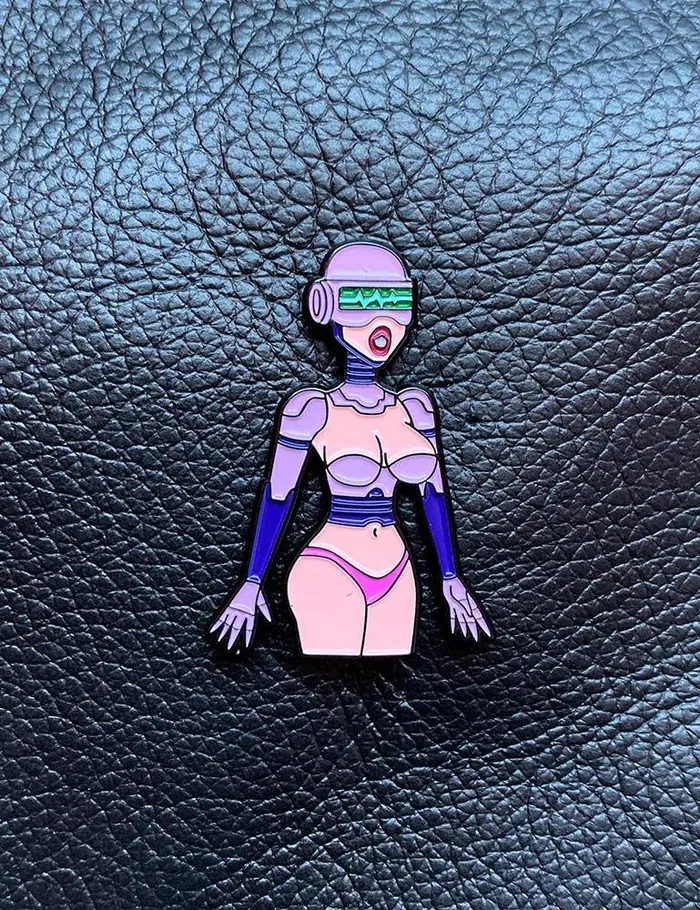 vendorunknown Couples Sex Robot Enamel Pin