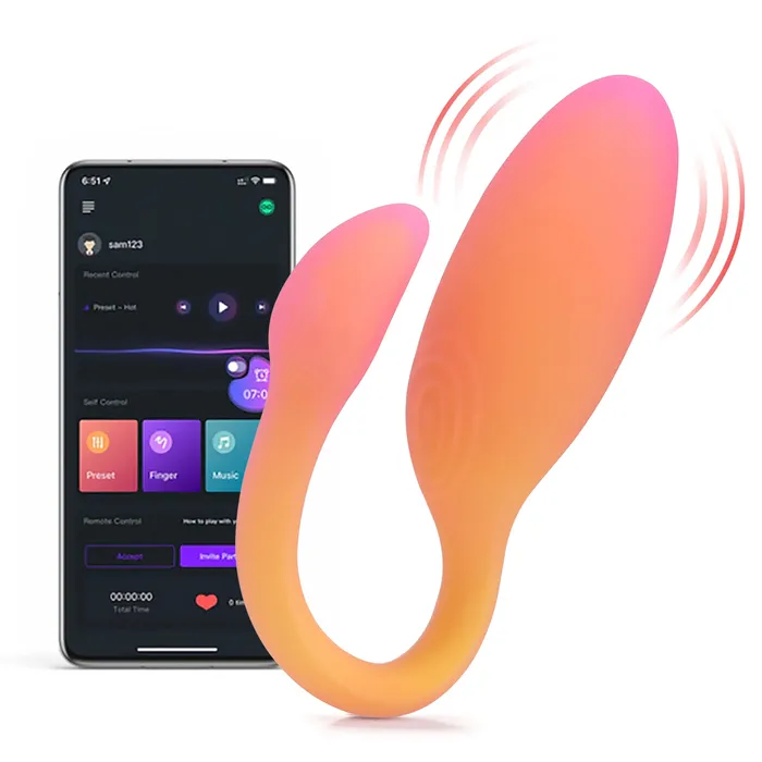 Vibrators Magic Motion Flamingo Max App Controlled Wearable Vibrator Orange