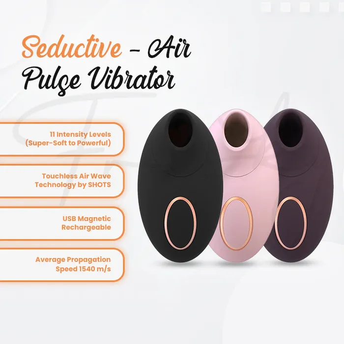 Vibrators SHOTS SHOTS Seductive Air Pulse Vibrator Purple