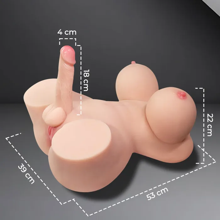 YinYang Harmony Realistic Trans Torso FRISKY BUSINESS SG Female Sex Toys