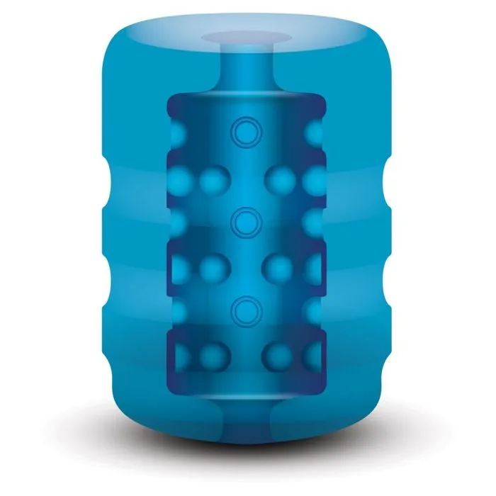 Zolo Male Sex Toys Zolo BackDoor Pocket Stroker Beaded Blue