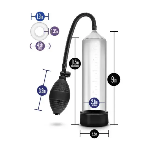 Anal Blush Performance VX101 Male Enhancement Pump Black Blush
