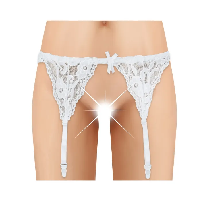 Anal Cherry Wear Cherry Wear Lace Garter Belt Black OS