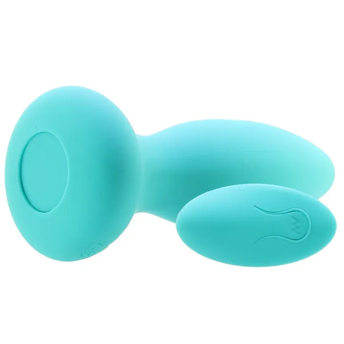 Anal Doc Johnson APlay Experienced Thrust Remote Butt Plug in Teal Anal Doc Johnson APlay Experienced Thrust Remote Butt Plug in Teal