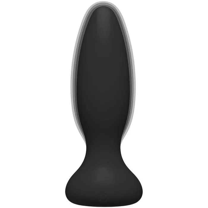 Anal Doc Johnson Doc Johnson A Play Beginner VIBE Silicone Vibrating Butt Plug with Remote Black