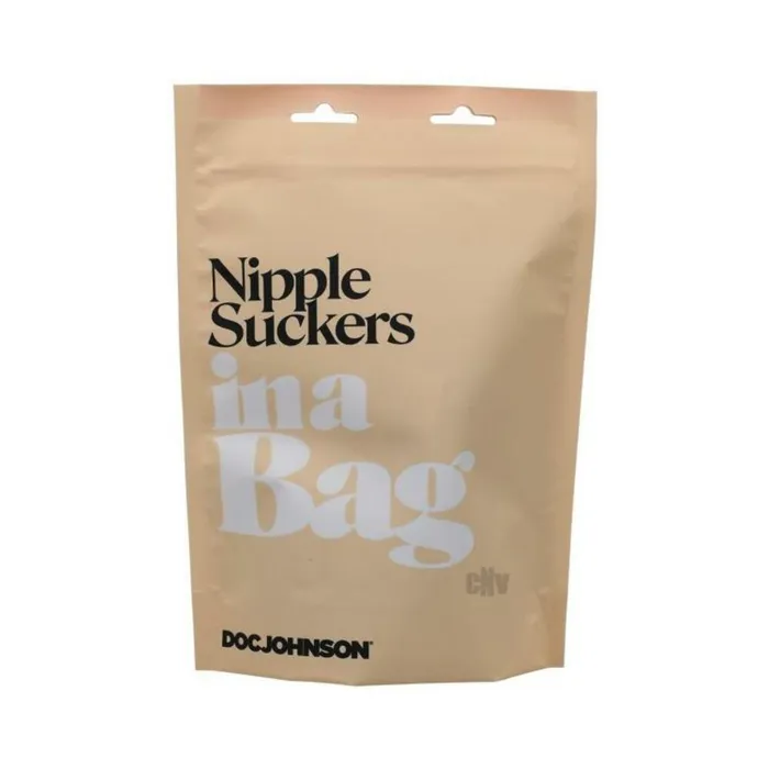 Anal Doc Johnson In A Bag Nipple Suckers Black